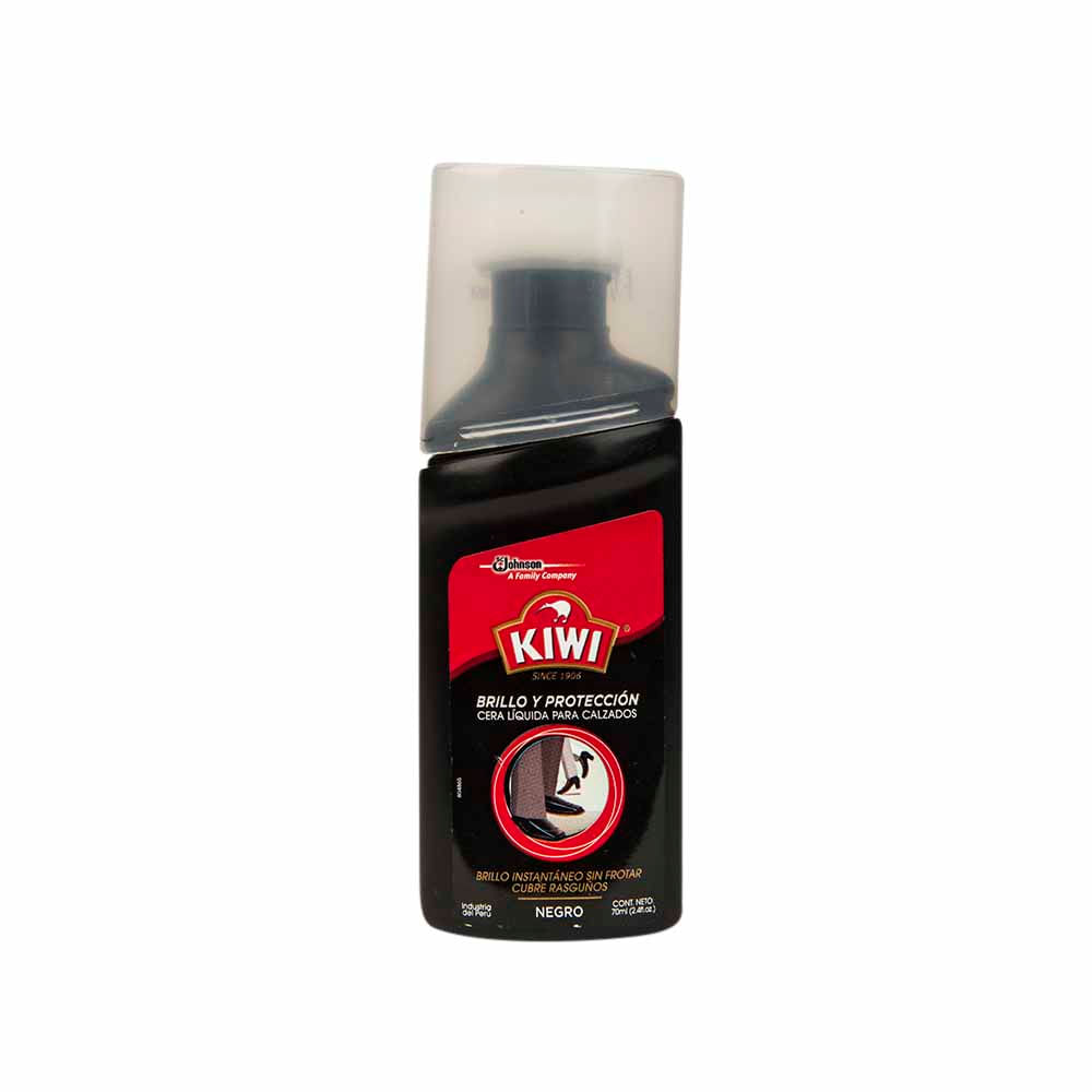 Betún líquido para calzado KIWI Negro Frasco 70Ml Vivanda