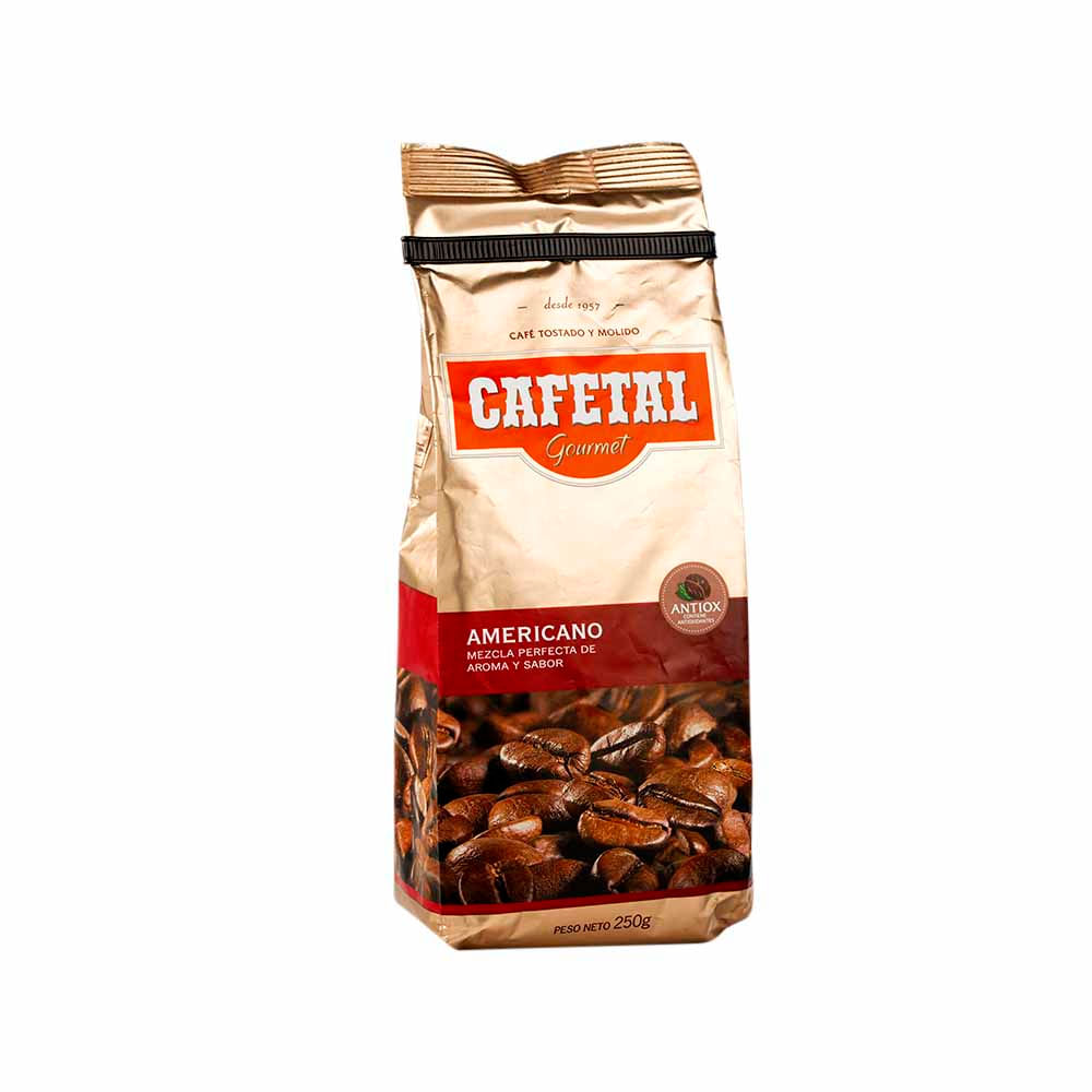 Café molido CAFETAL Gourmet americano Bolsa 250Gr Vivanda