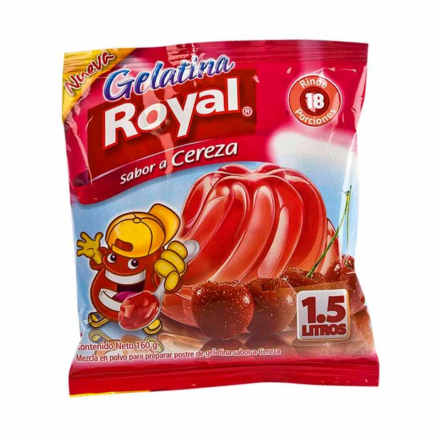 Gelatina ROYAL Sabor a fresa Bolsa 160Gr Vivanda