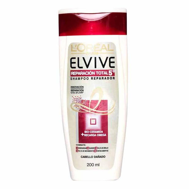 Shampoo L'OREAL ELVIVE Reparación total 5 Frasco 200Ml Vivanda