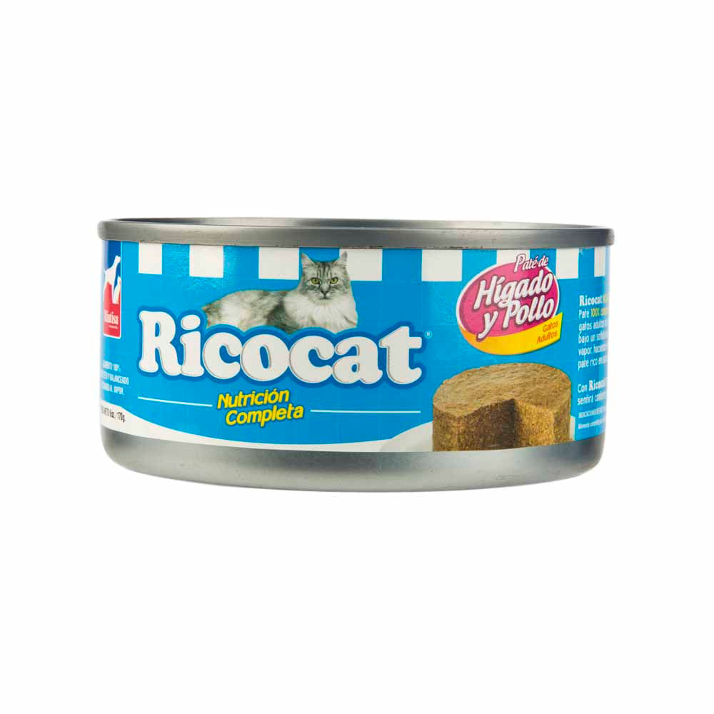 Comida Para Gatos Ricocat Adultos Higado Y Pollo Lata 170gr Vivanda Vivanda