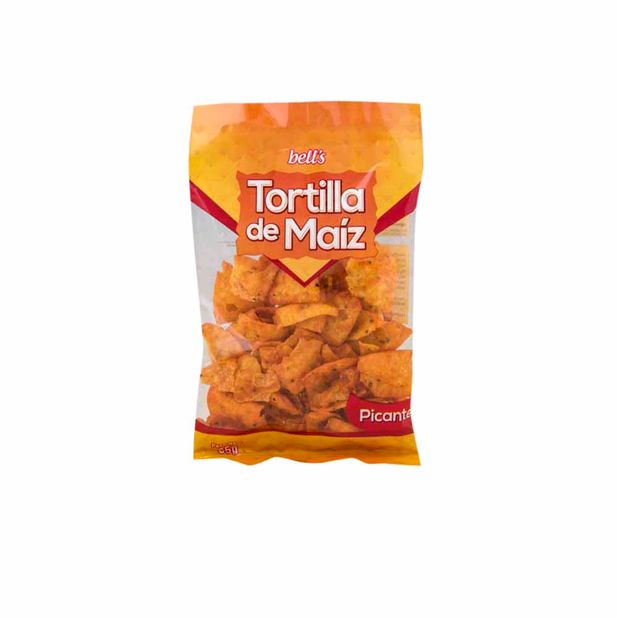 Piqueo BELL'S Tortilla de maíz picante Bolsa 150Gr Vivanda
