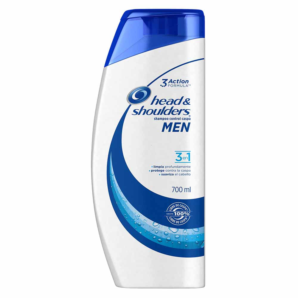 Shampoo HEAD & SHOULDERS Men 3 en 1 Frasco 700ml Vivanda