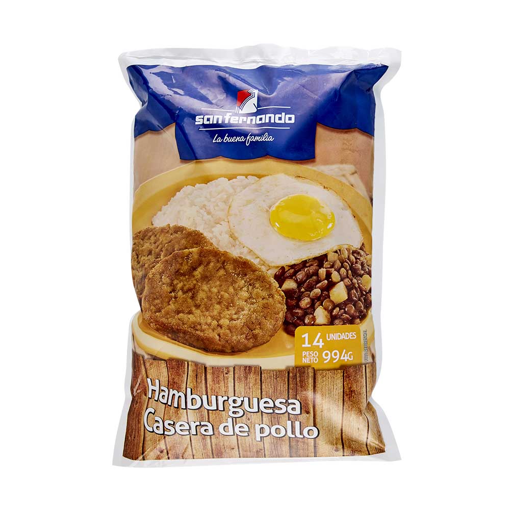 Resultado de imagen para hamburguesa casera de pollo san fernando