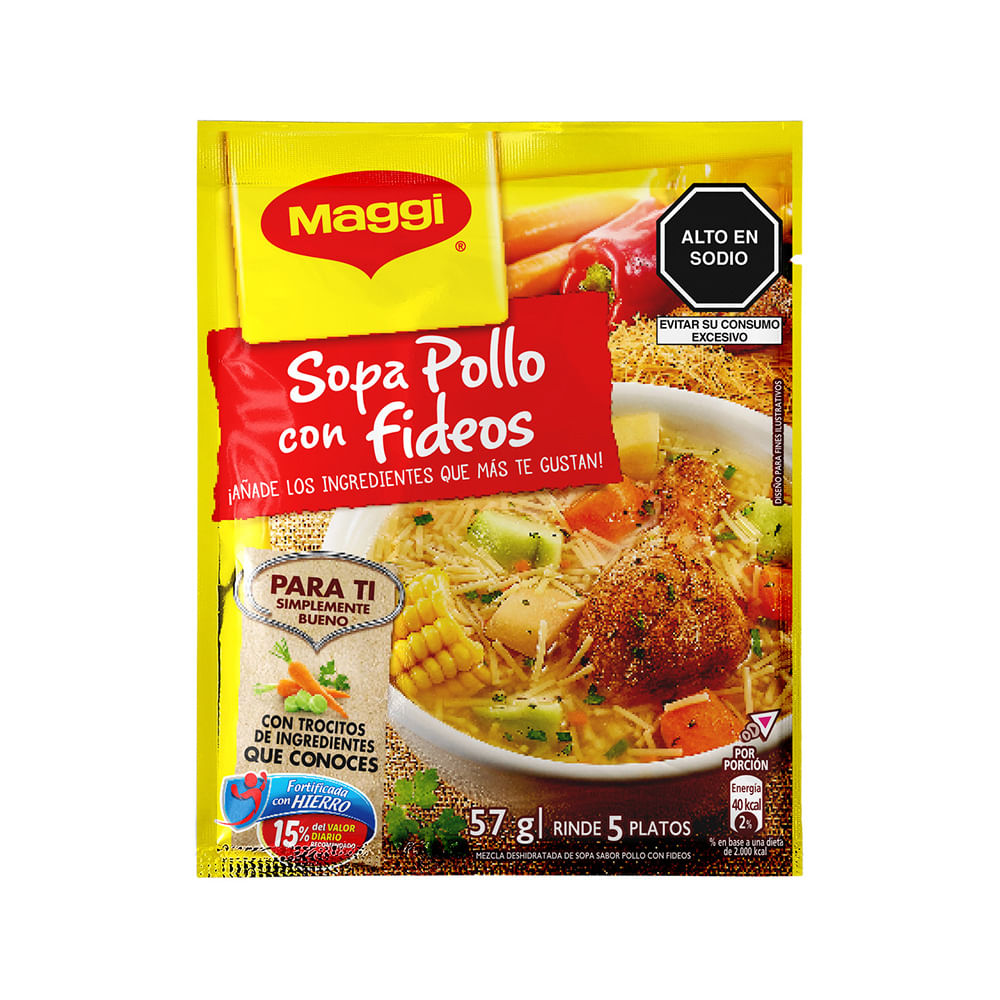 Sopa Instantánea MAGGI Sabor a pollo Bolsa 70Gr - Vivanda