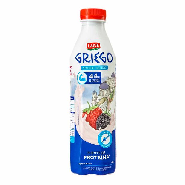 Yogurt Griego LAIVE Frutos Rojos Botella 800g Vivanda