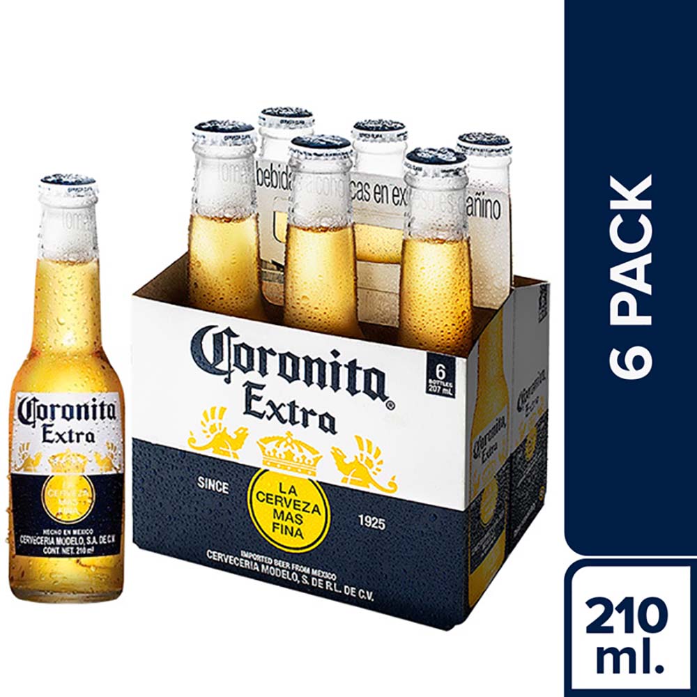 Cerveza Coronita 6pack Botella 210ml Vivanda