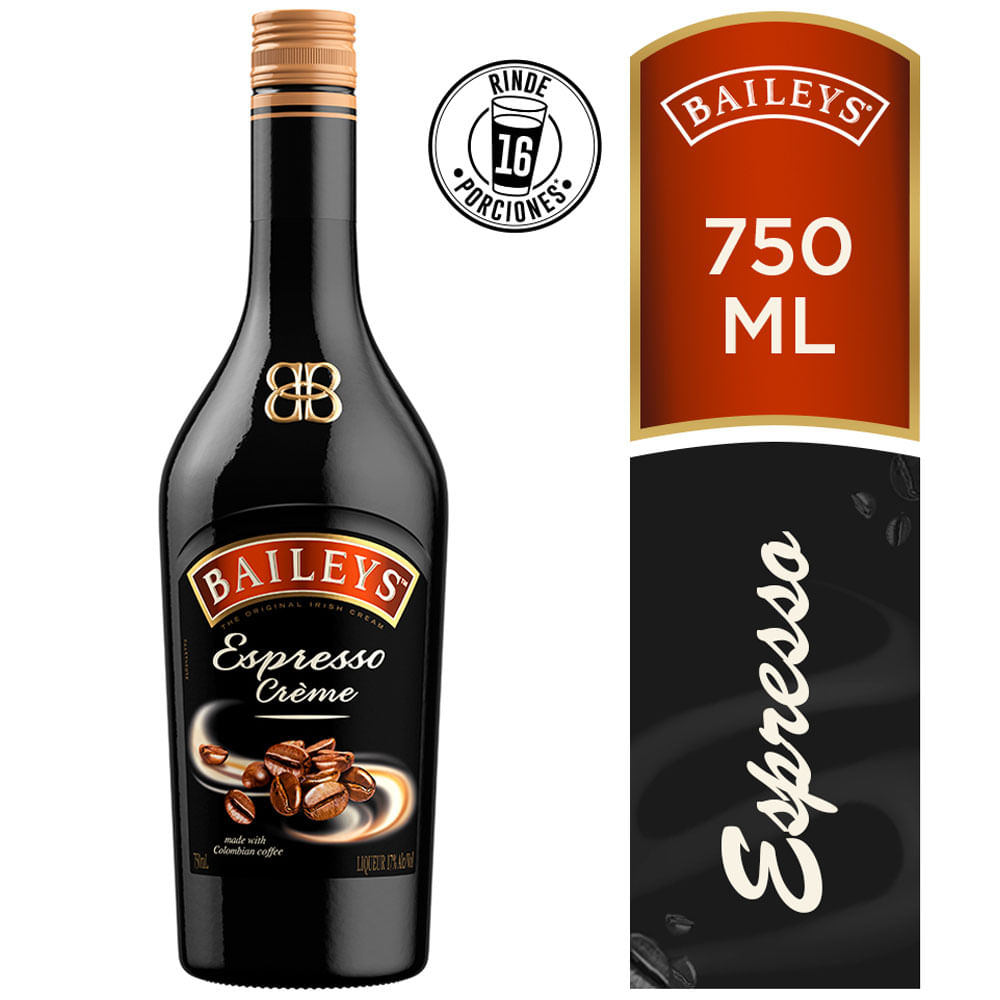 Licor de crema BAILEY'S Espresso Botella 750ml Vivanda