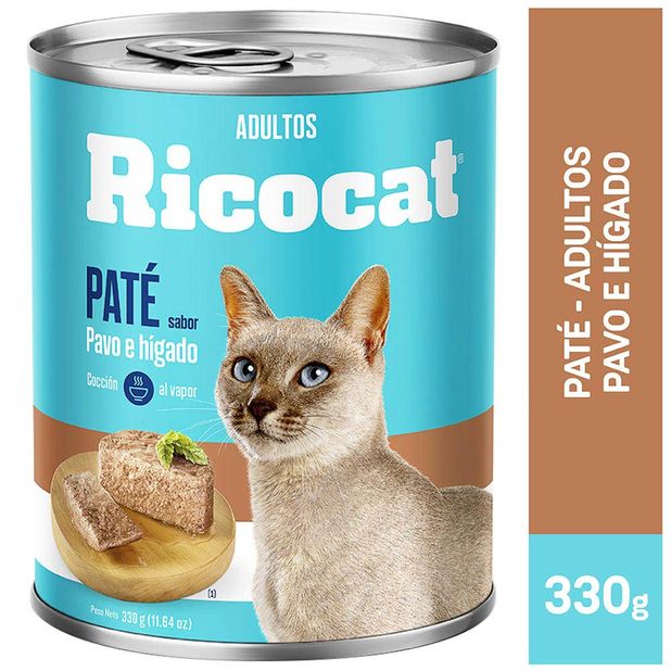 Comida Para Gatos Ricocat Adultos Pate Pavo E Higado Lata 330g Vivanda Vivanda