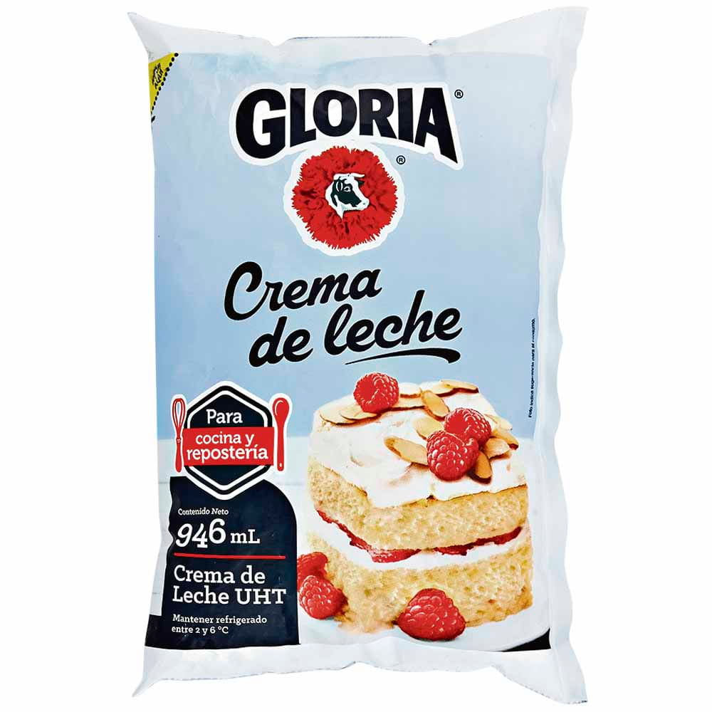 Crema de leche GLORIA Repostería Bolsa 946ml Vivanda Vivanda