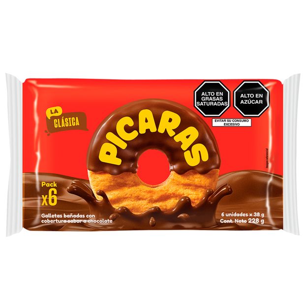 Galletas PICARAS Clásicas Paquete 6un | Vivanda - Vivanda
